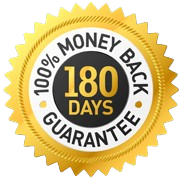 180 day money back guarantee